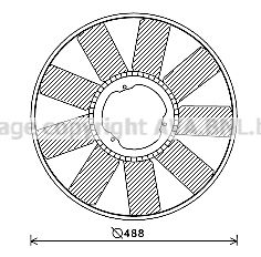 AVA QUALITY COOLING Tiivik,mootorijahutus MEB276